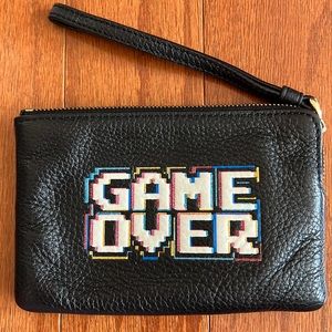 Coach Pac Man Game Over Zip Wristlet